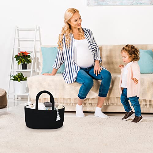 XUANGUO Baby Diaper Caddy Organizer Portable Black