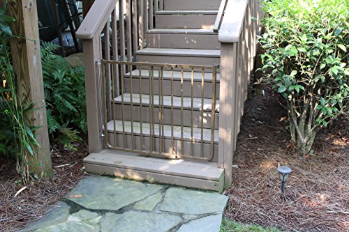 Cardinal Gates SS30OD Outdoor Baby Gate - 27-425 Inches Wide Brown