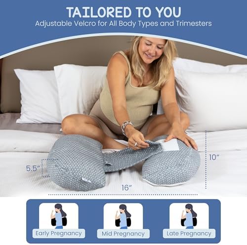 Serene Haven Plus Sized Pregnancy Pillow - Belly Hip Back Support