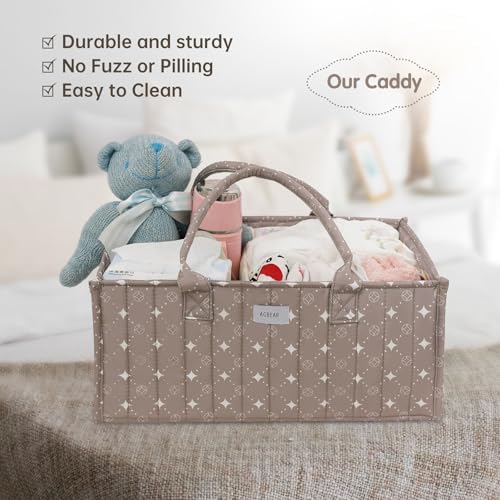 AGBEAR Baby Diaper Caddy Organizer with Storage