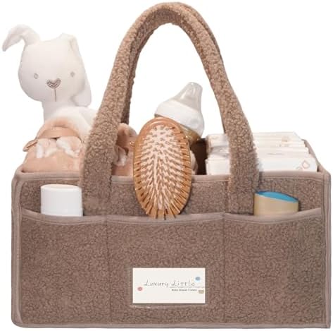 Luxury Little Diaper Caddy Organizer with Removable Dividers 1