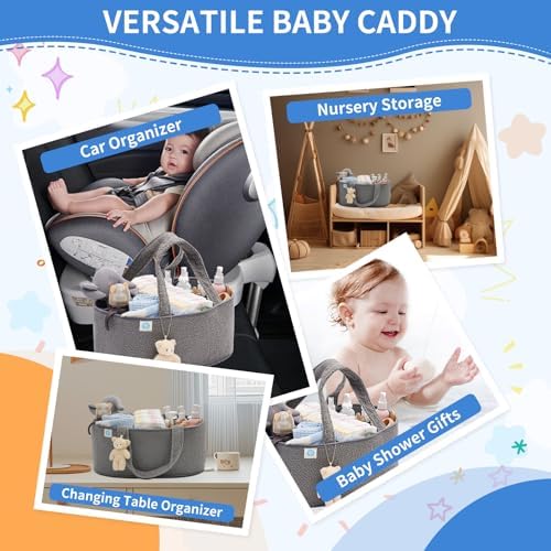 CCYLTL Plush Diaper Caddy Organizer - X Large