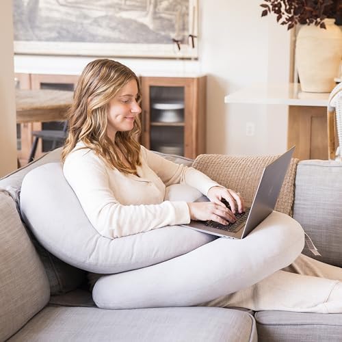 Regalo Premium Pregnancy Pillow with C Shape Support - Grey