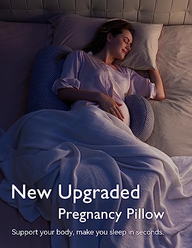 Momcozy Pregnancy Pillow with Air Layer Cover Grey