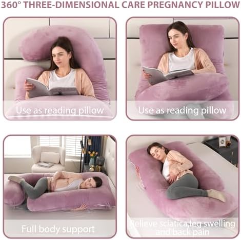 Victostar U Shaped Pregnancy Pillow with Removable Cover