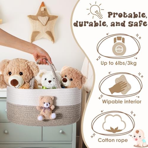 FoldTier Bear Diaper Caddy Organizer with Handle