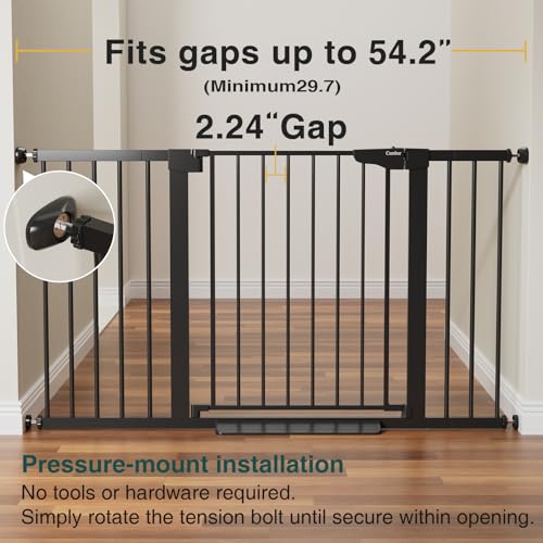 Cumbor 297-542 Wide Safety Gate for Stairs and Doorways