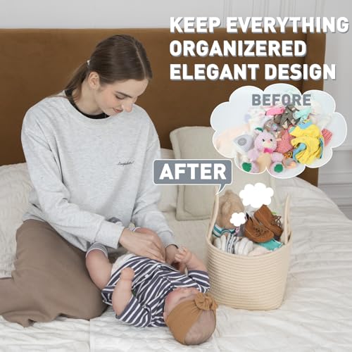Miss Fong Diaper Caddy Organizer Portable Baby Basket