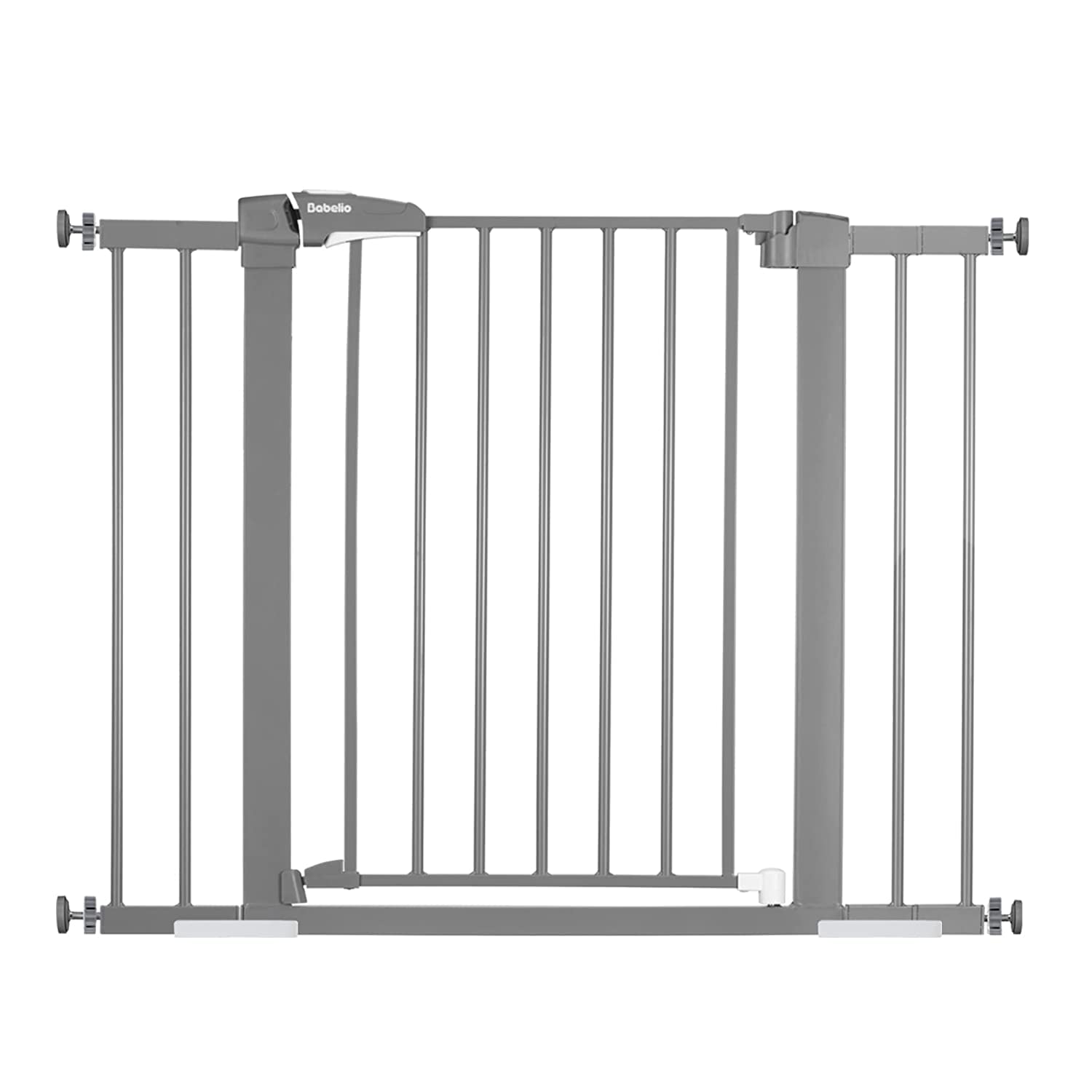 BABELIO 26-40 Inch Pressure Mount Baby Gate with Wall Protectors