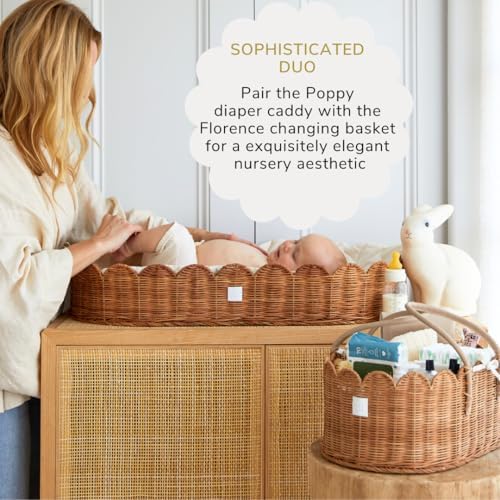 BEBE BASK Premium Baby Diaper Caddy Organizer