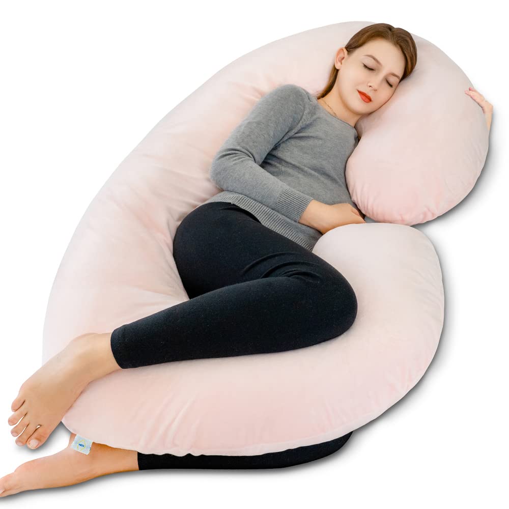 INSEN Pregnancy Pillow with Velvet Cover 1