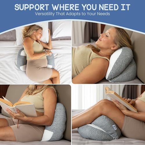 Serene Haven Plus Sized Pregnancy Pillow - Belly Hip Back Support