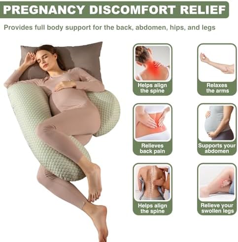 Anfrandce Pregnancy Pillow for Better Sleep and Support