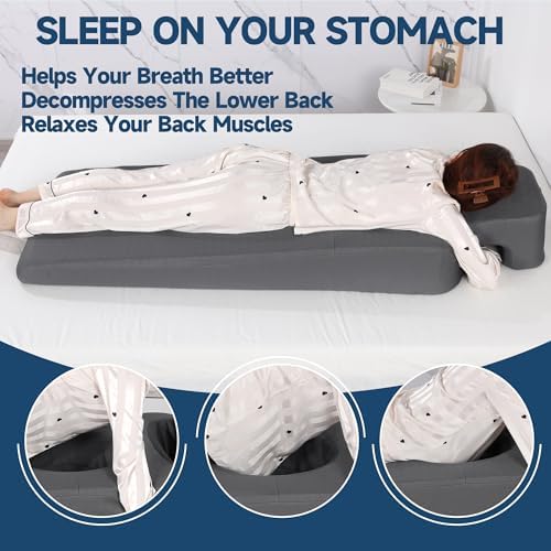 MABOZOO Pregnancy Pillow with Tummy Hole for Belly Sleepers