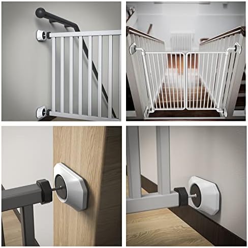 ICERO Baby Gate Wall Protector 4 Pack White 1