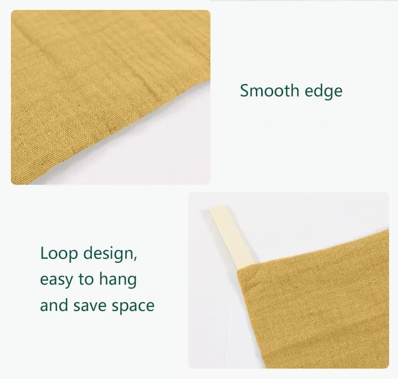 Kjuti Organic Muslin Washcloths 4 Layer 9x9 Inch 6 Pack