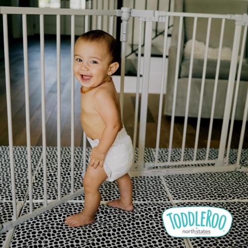 Toddleroo 3 in 1 Metal Superyard 199 Wide with Wall Mount Kit 1