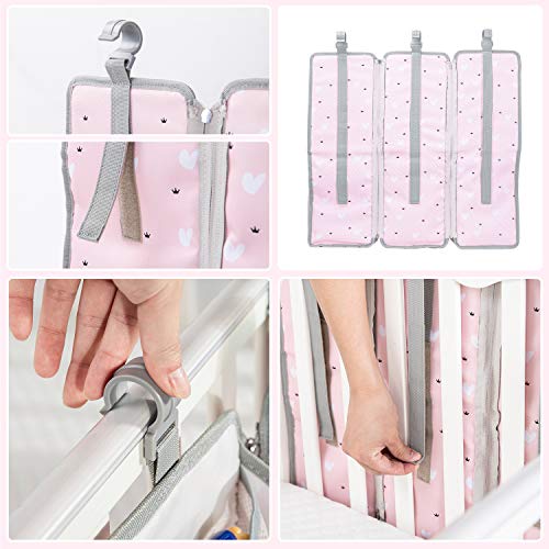 Orzbow 3-in-1 Hanging Diaper Caddy Organizer Pink