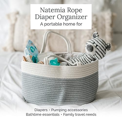Natemia Premium Diaper Caddy Organizer Lily Pad