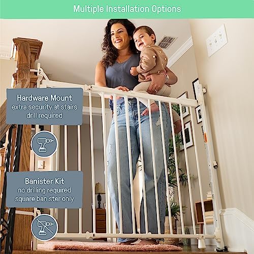 Summer Infant Metal Banister Stair Safety Gate 31-46 Wide 325 Tall Black