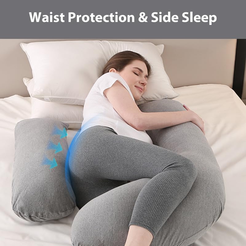 Elehealthy Pregnancy Pillow with Detachable Cover