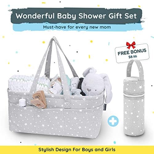 StarHug Baby Diaper Caddy Organizer - Gray 1