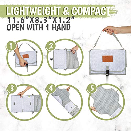 KeaBabies Large Portable Diaper Caddy Organizer