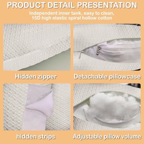 Oskeray Pregnancy Pillow with Detachable Adjustable Support