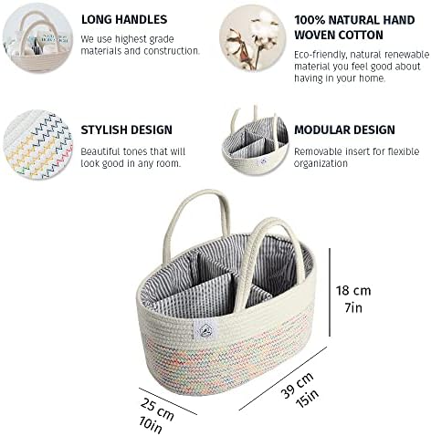 OrganiHaus Rainbow Diaper Caddy Organizer 1