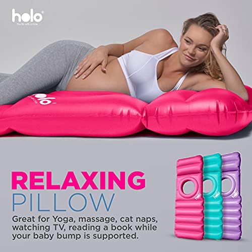 HOLO Original Inflatable Pregnancy Pillow - Full Body Support Pink
