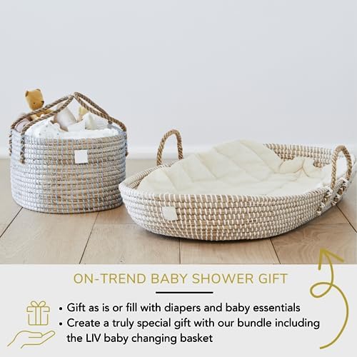 BEBE BASK Premium Light Blue Diaper Caddy Organizer