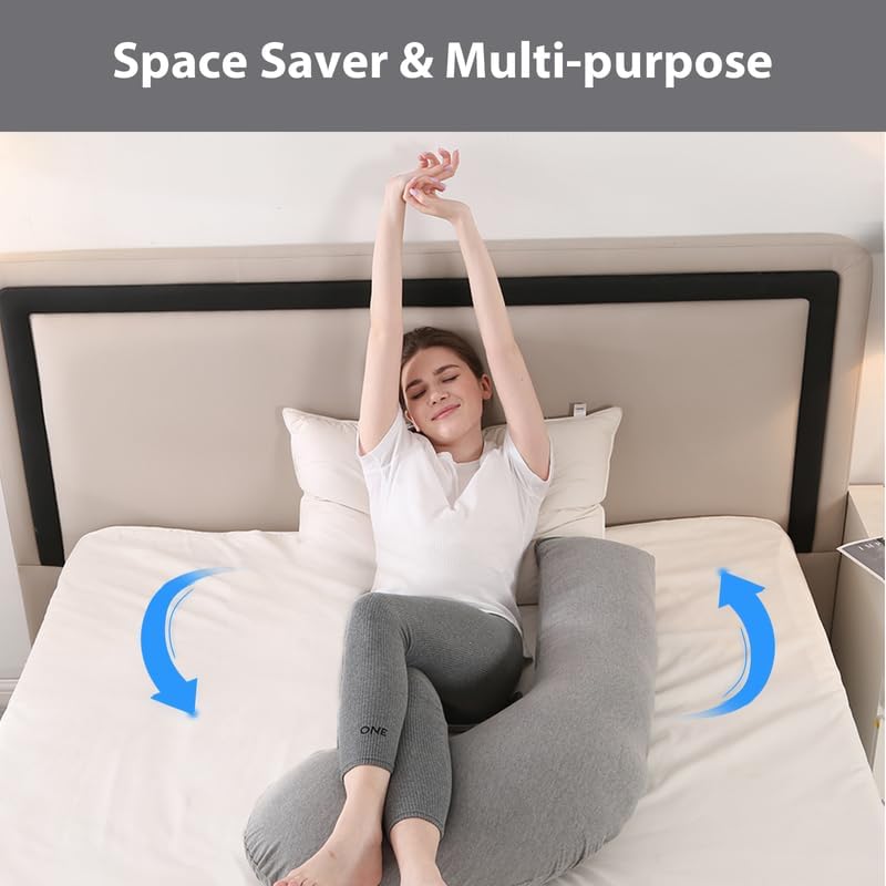 Elehealthy Pregnancy Pillow with Detachable Cover