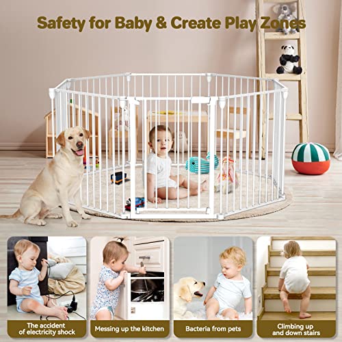 Baby Gate 275-199 Extra-Wide Playpen with Auto-Close Door