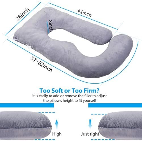 Victostar U Shaped Maternity Pillow with Removable Cover