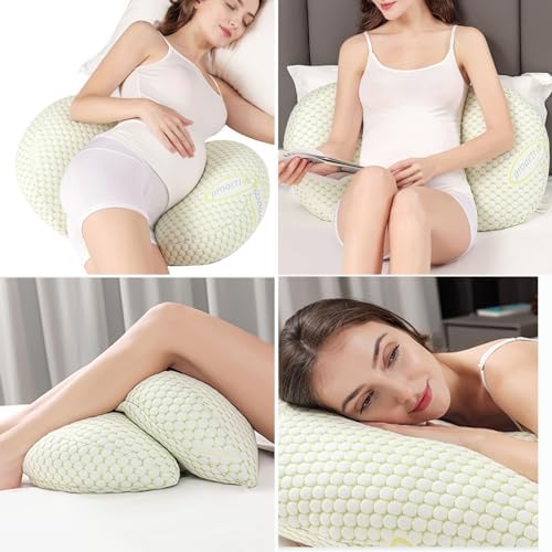 LGCLGY Pregnancy Pillow with Adjustable Wedge and Detachable Cover 1