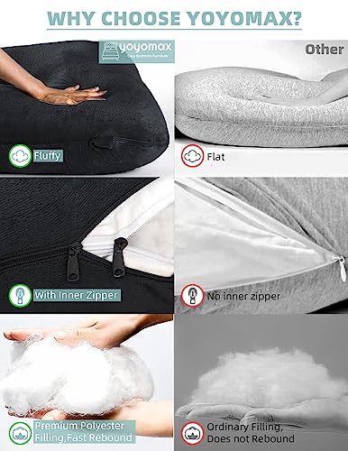 Yoyomax C Shaped Pregnancy Pillow with Removable Cover