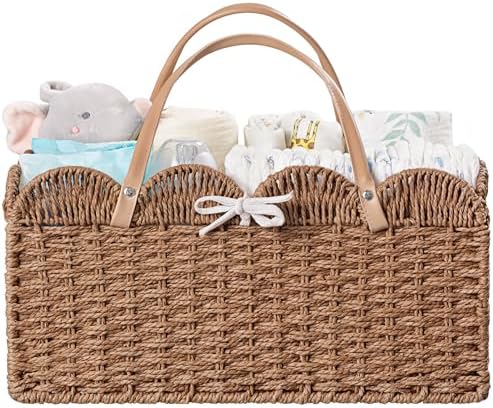 HBlife Large Baby Diaper Caddy with Removable Divider