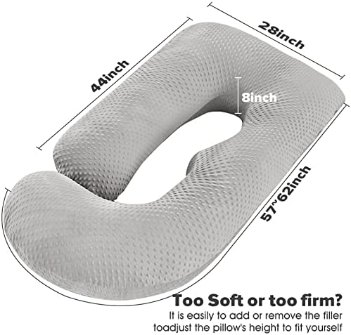Elover Pregnancy Pillow 60inch Full Body Maternity Support