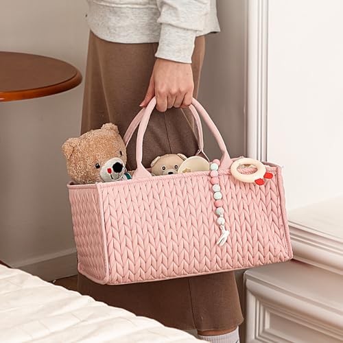 MOMINSIDE Diaper Caddy Organizer for Baby Nursery Storage