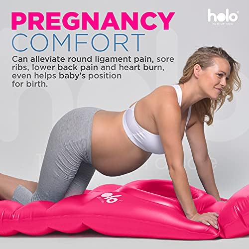 HOLO Original Inflatable Pregnancy Pillow - Full Body Support Pink