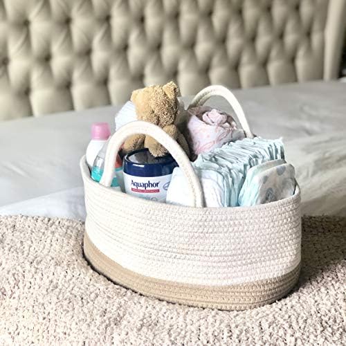 Mila Millie Cotton Rope Diaper Caddy 155x10x7 Inch