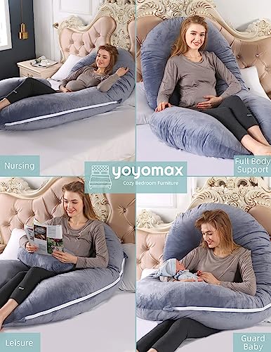 TINKLE WELL C-Shaped Pregnancy Pillow with Removable Cover 1