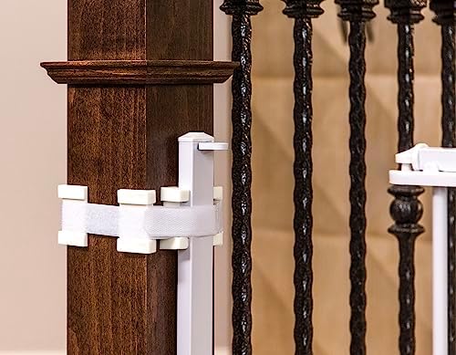 Regalo 2-in-1 Stairway Hallway Wall Baby Gate with Bonus Kit