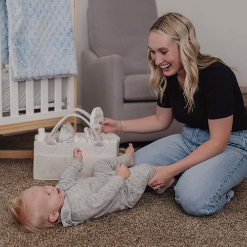 Putska Baby Diaper Caddy - Nursery Storage Basket