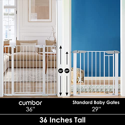 Cumbor 36 Extra Tall Baby Gate for Dogs and Kids