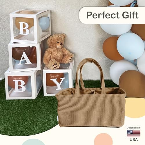 Newborn Essentials Diaper Caddy - Travel Car Organizer