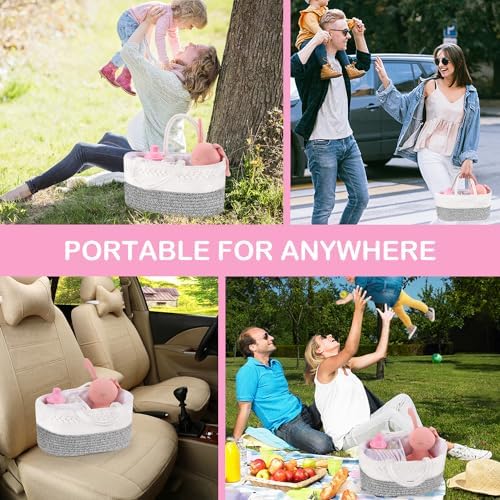 ABenkle Diaper Caddy Organizer with Removable Dividers