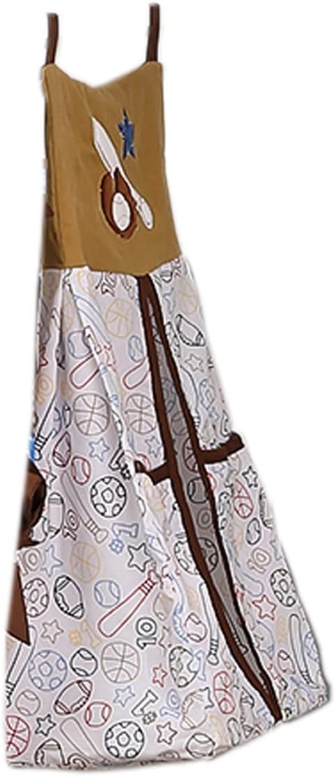 CribMATE Embroidery Diaper Stacker Brown Sports