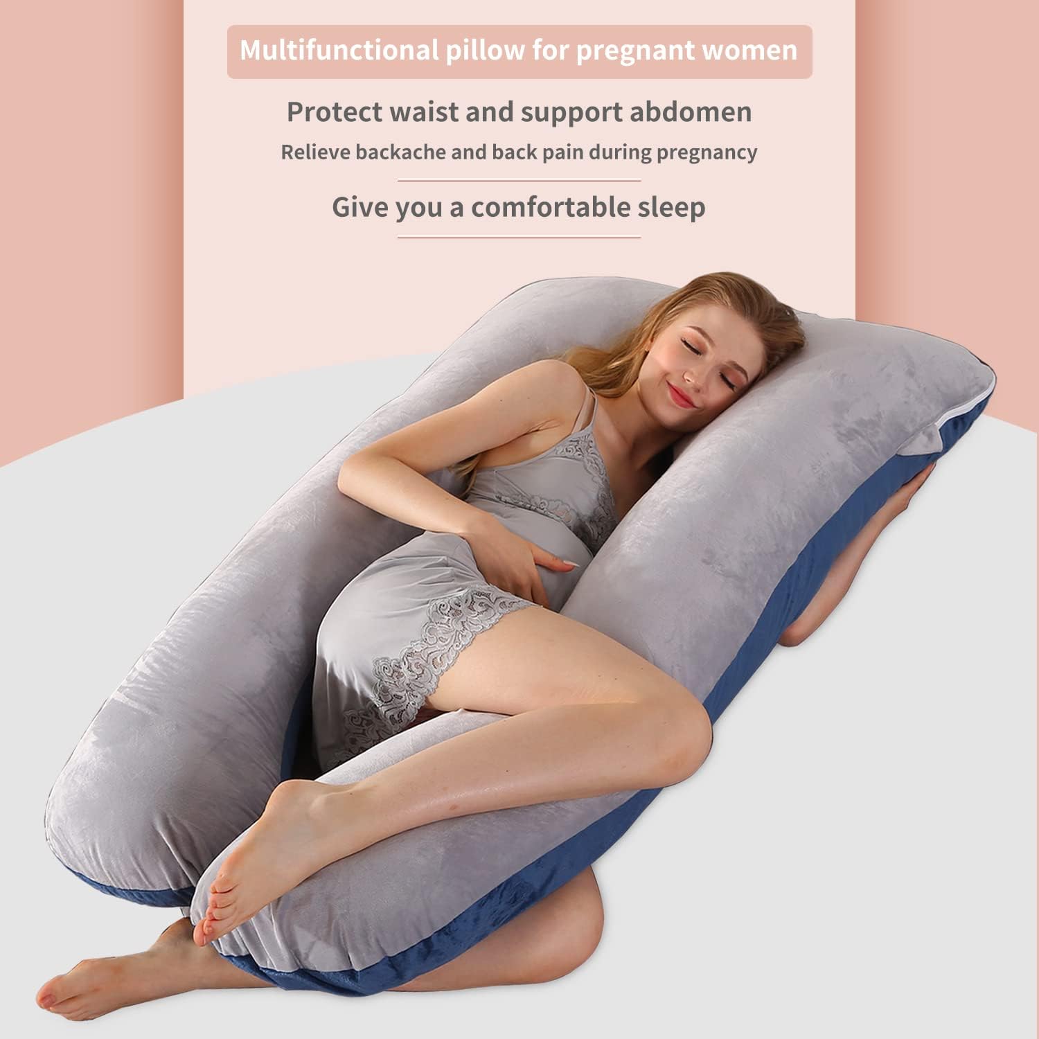 TROSHOCK U-Shaped Pregnancy Full Body Pillow