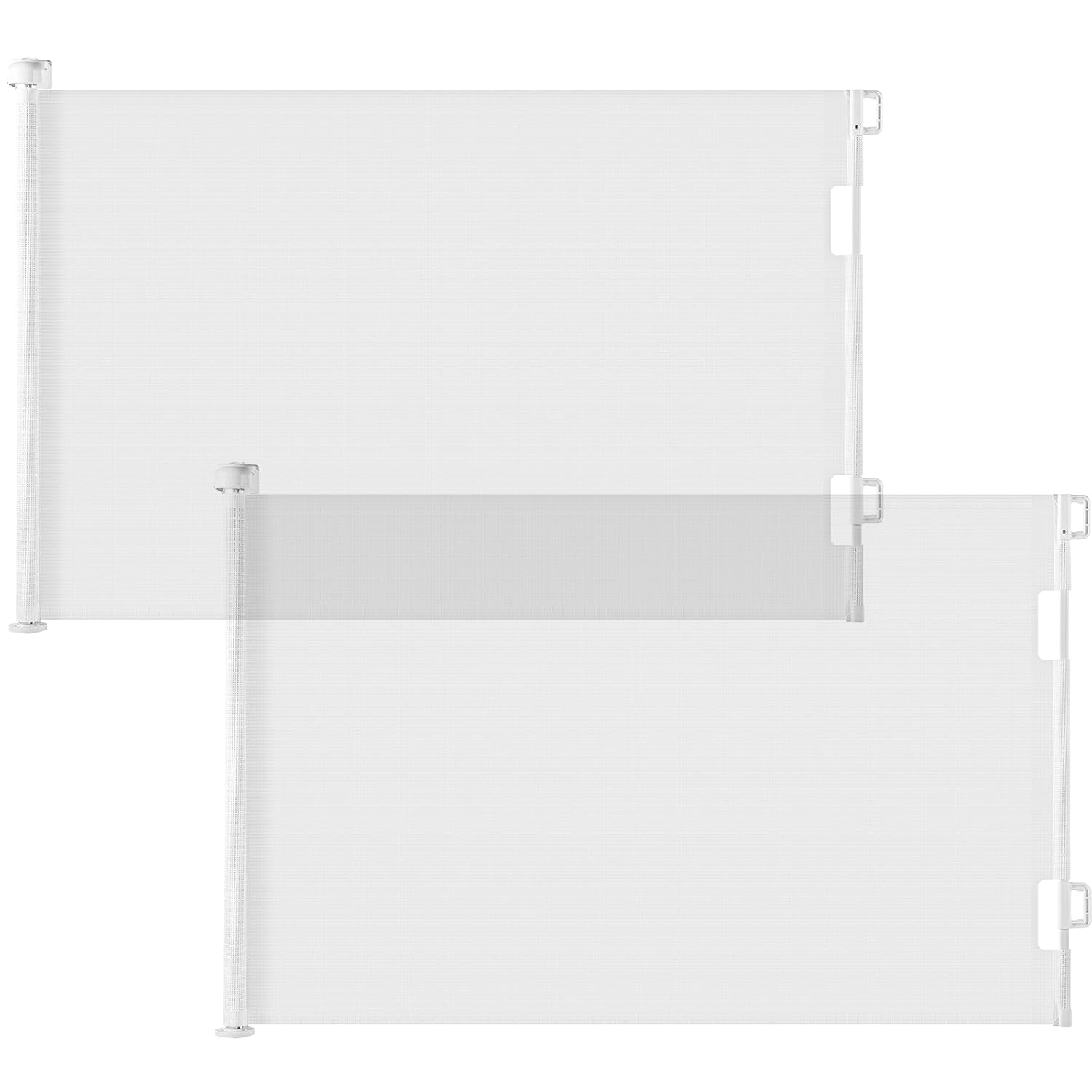 Cumbor 2 Pack Retractable Baby Gates White
